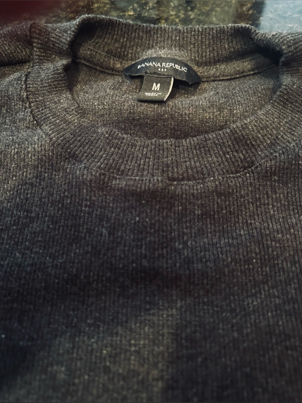 Banana Republic Men’s Crewneck Sweater in Charcoal